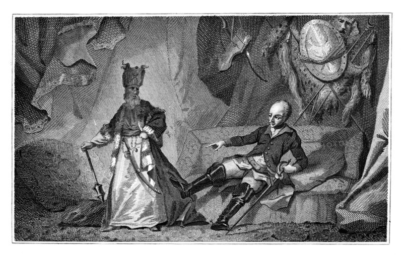 Charles XII of Sweden and the Grand Vizier, 1709-1713.Artist: Wilson