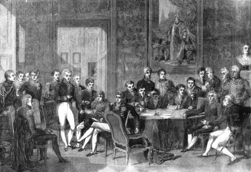 The Congress of Vienna, 1856.Artist: Eugene Louis Gabriel Isabey