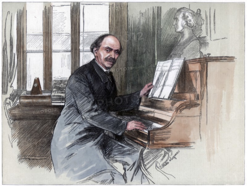 Sir Julius Benedict, musical composer and conductor, 1884. Artist: Unknown