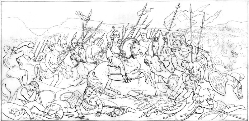 The Battle of Hastings, 1066, (1833). Artist: T Henwood