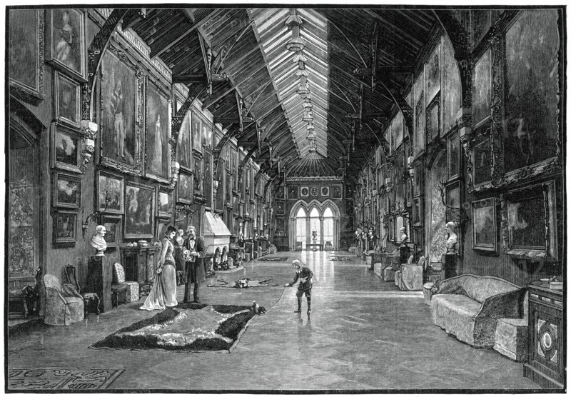 The Picture Gallery, Kilkenny Castle, c19th century. Artist: Unknown