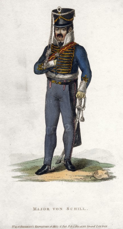 Major von Schill, (1810). Artist: Unknown