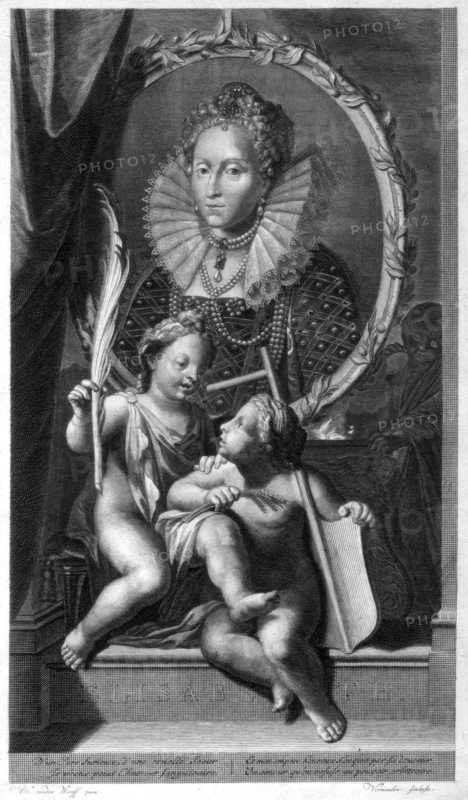 Elizabeth I, Queen of England and Ireland.Artist: Cornelis Vermeulen