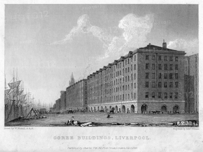 Goree Buildings, Liverpool, 1828.Artist: William Westall