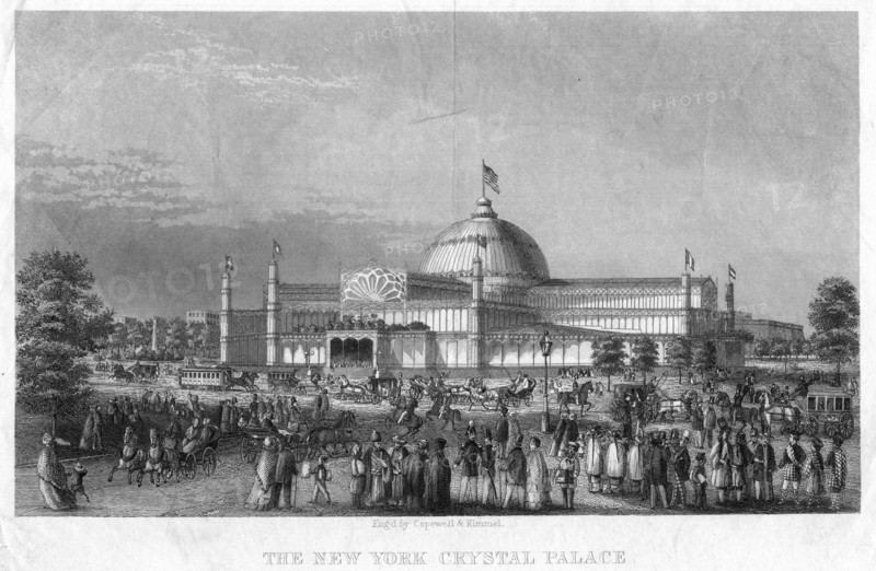 The New York Crystal Palace, 19th century. Artist: Unknown