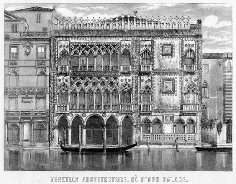The Ca' d'Oro, Venice, Italy, c19th century. Artist: Unknown