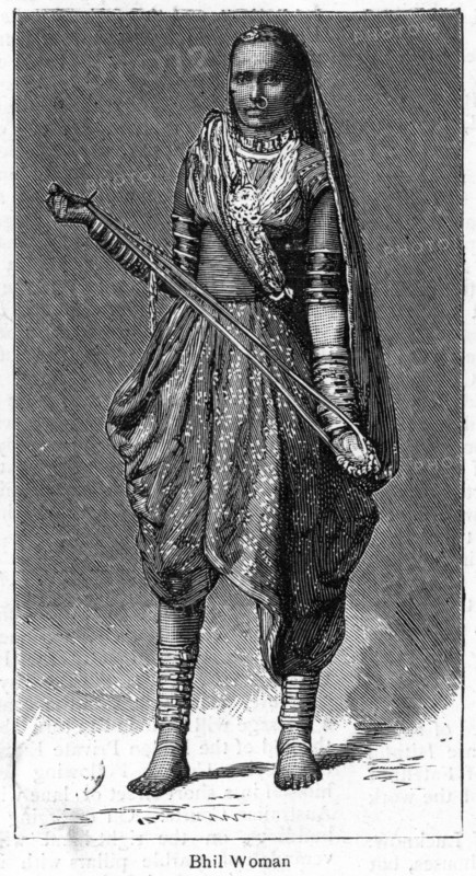 'Bhil woman', 1886. Artist: Unknown