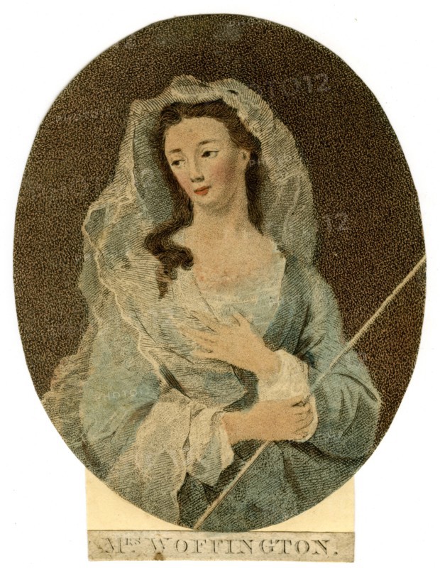 'Mrs Woffington', c1760 Artist: Unknown