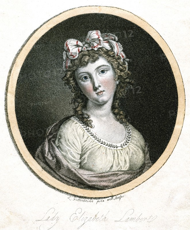 'Lady Elizabeth Lambert', 1750-1820. Artist: Unknown
