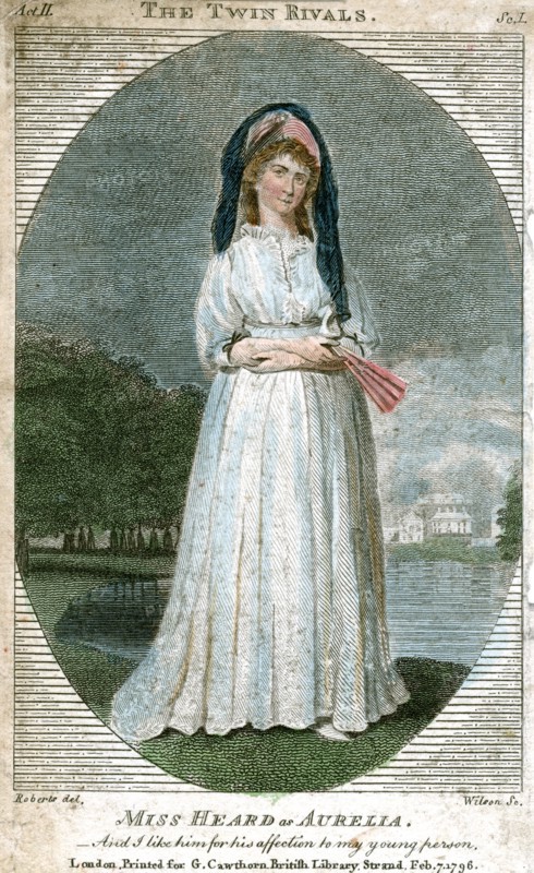 'Miss Heard as Aurelia', 1796 Artist: Unknown