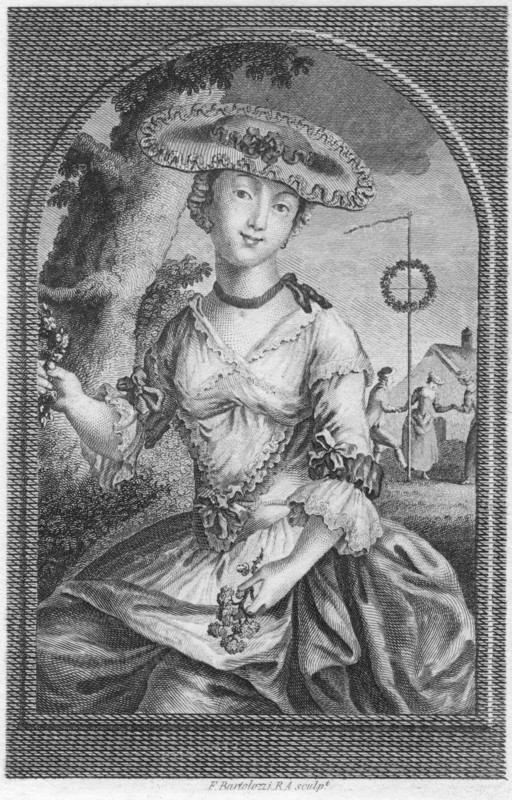 'Young woman', c1740-1810.Artist: Francesco Bartolozzi