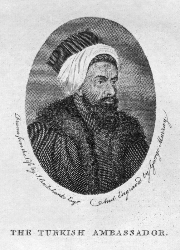 'The Turkish Ambassador', 1794.Artist: George Murray
