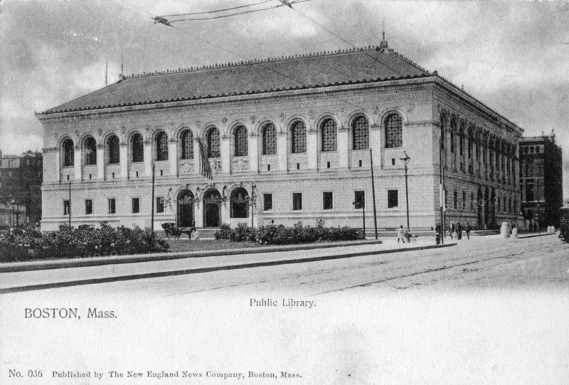 The Public Library, Boston, Massachusetts, 1905. Artist: Unknown