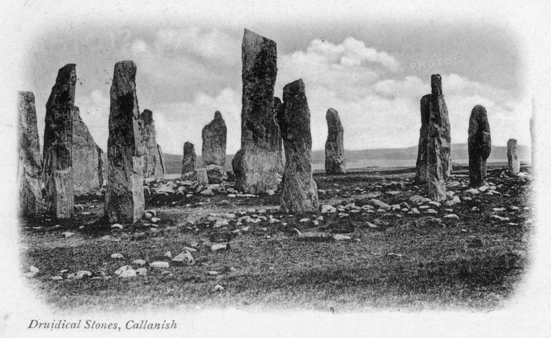 Druidical Stones, Callanish, Isle of Lewis, Western Isles, Scotland, 1902. Artist: Unknown