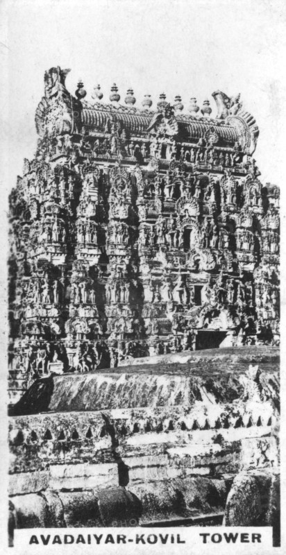 Avadaiyar-Kovil tower, Avadaiyarkovil, Tamil Nadu, India, c1925. Artist: Unknown