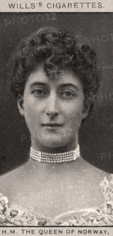 H.M The Queen of Norway, 1908.Artist: WD & HO Wills