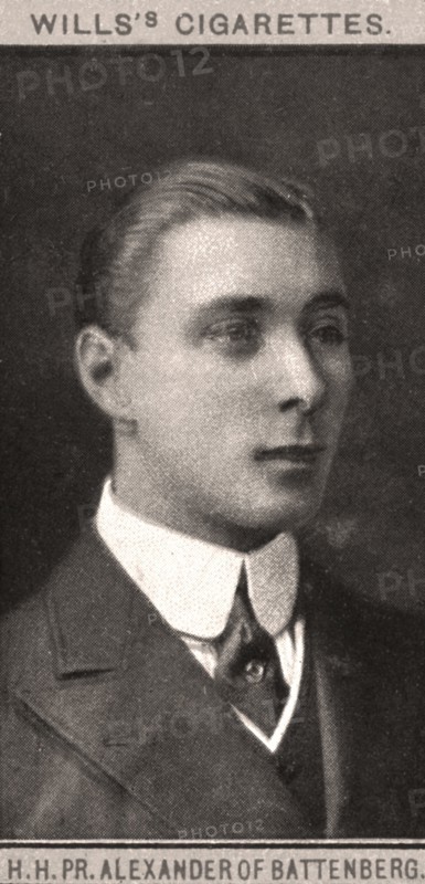 H.H, PR. Alexander of Battenberg, 1908.Artist: WD & HO Wills