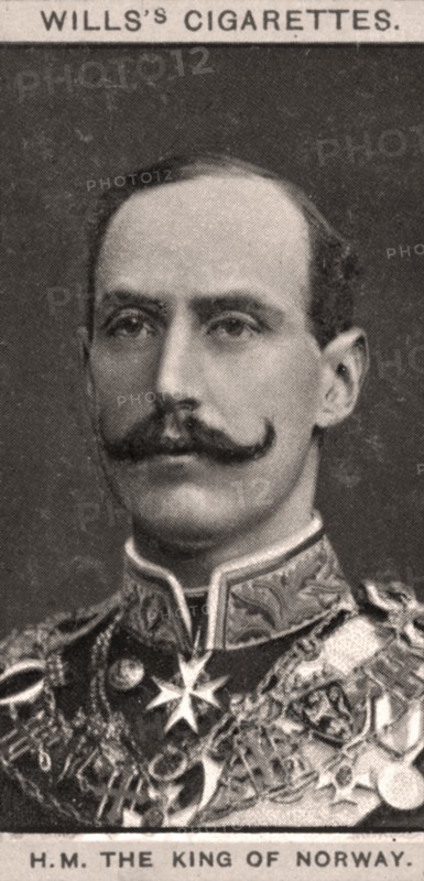 H.M The King of Norway, 1908.Artist: WD & HO Wills