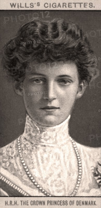 H.R.H The Crown Princess of Denmark, 1908.Artist: WD & HO Wills