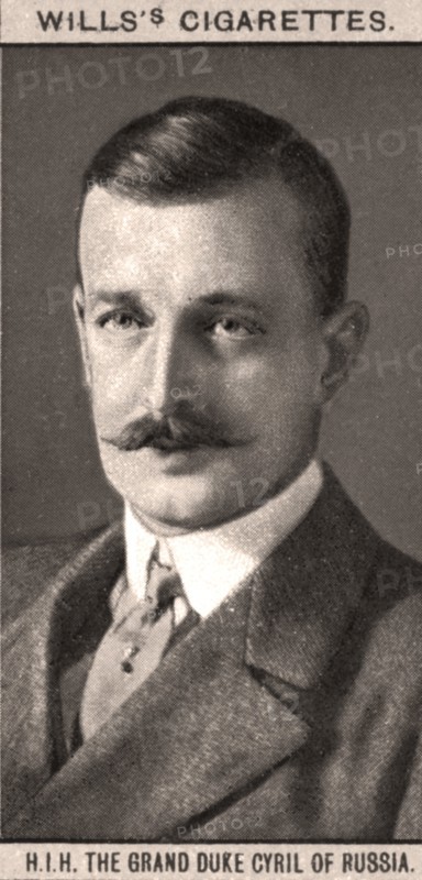 H.I.H The Grand Duke Cyril of Russia, 1908.Artist: WD & HO Wills