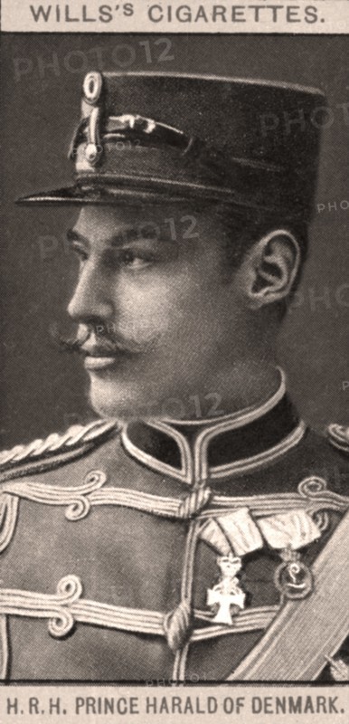 H.R.H Prince Harold of Denmark, 1908.Artist: WD & HO Wills