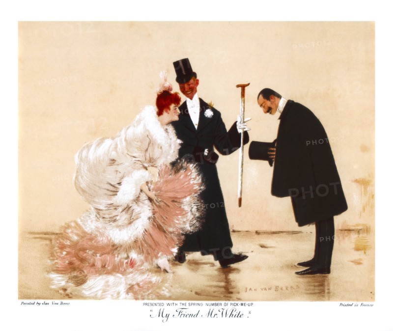'My Friend Mr White', c1870-1920.Artist: Jan Van Beers