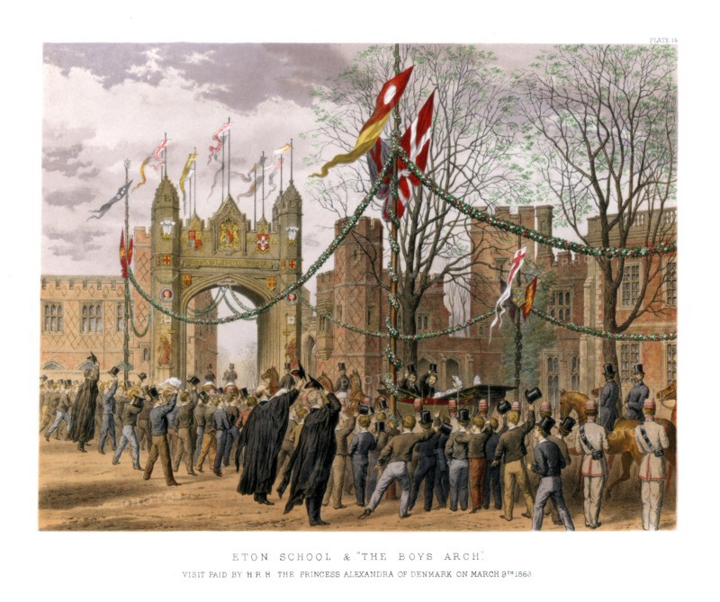 'Eton School & 'The Boys Arch', c19th century. Artist: Unknown