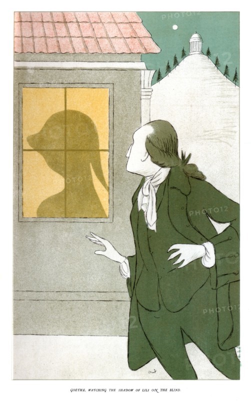 'Goethe Watching the Shadow of Lili on the Blind', 1904. Artist: Max Beerbohm