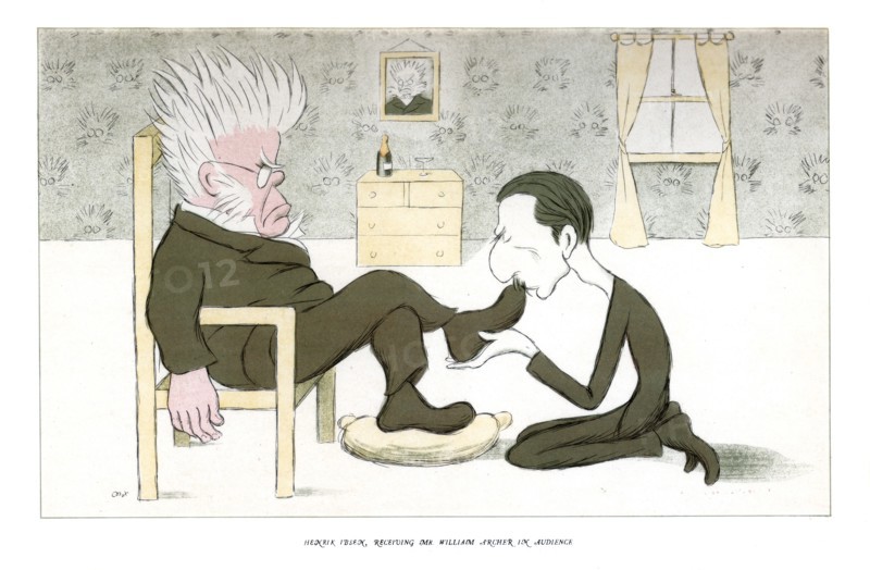 'Henrik Ibsen, Receiving Mr William Archer in Audience', 1904.Artist: Max Beerbohm
