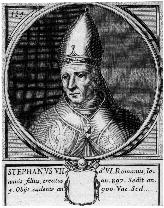 Stephen VII, Pope of the Catholic Church. Artist: Unknown