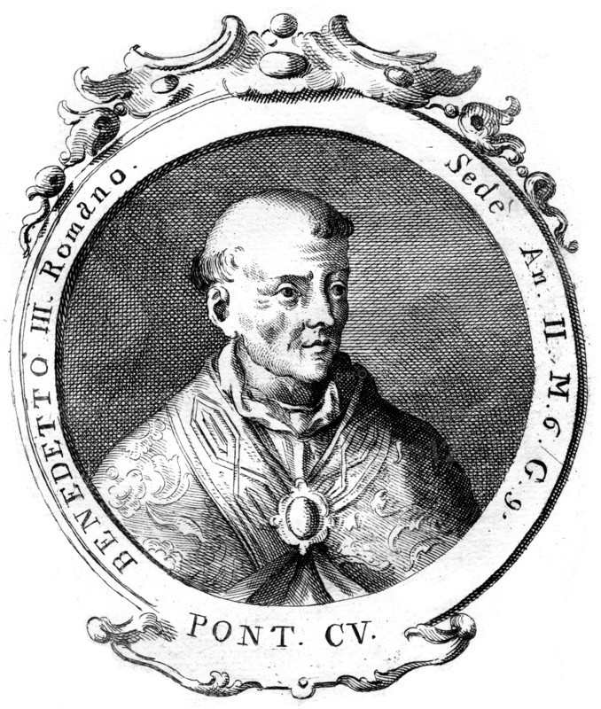 Benedict III, Pope of the Catholic Church. Artist: Unknown