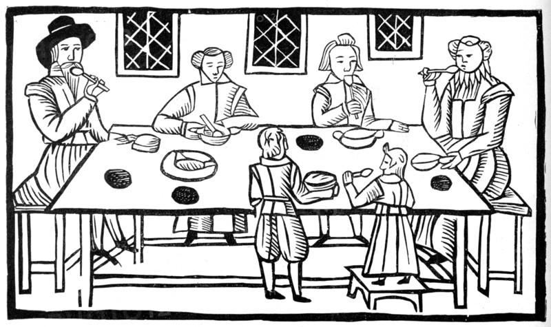 A family meal, early 17th century, (1893). Artist: Unknown