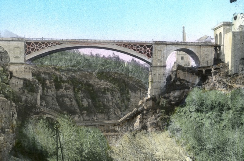 El-Kantara Bridge, Constantine, northeast Algeria. Artist: Unknown