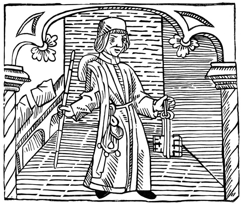 Toll collector, 15th century (1893). Artist: Unknown