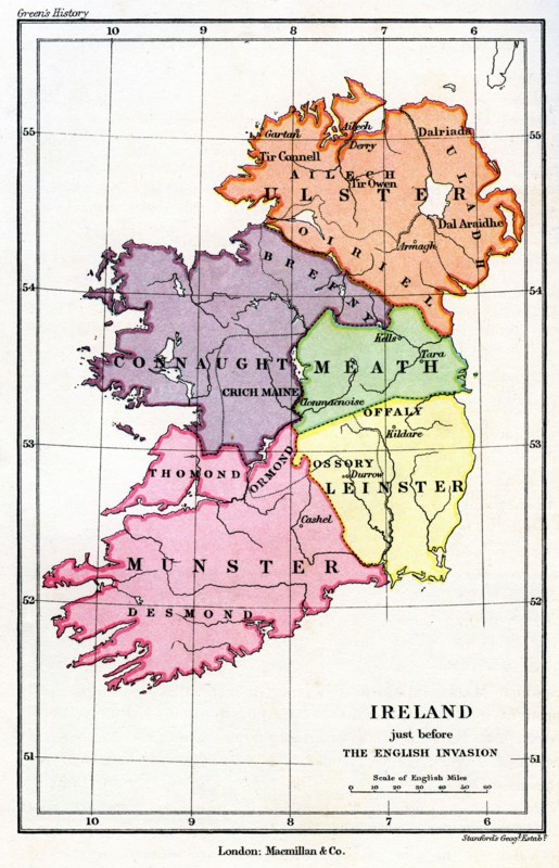Ireland just before the English (Norman) invasion, 1169 (1893). Artist: Unknown