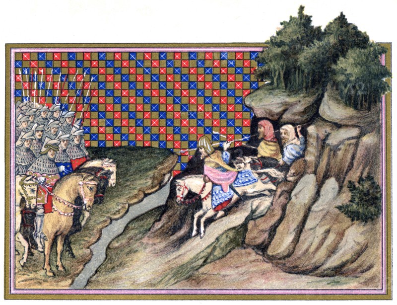 Conference of the Earl of Gloucester and an Irish Chief, Richard II's campagne in Ireland, 1399, (18 Artist: Unknown