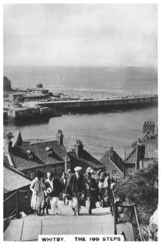 The 199 steps, Whitby, 1936. Artist: Unknown
