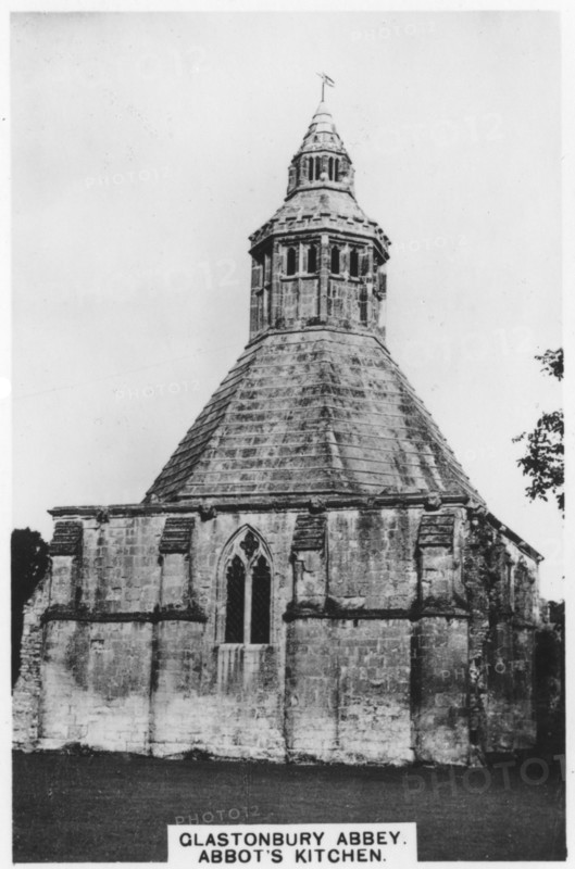 Abbot's kitchen, Glastonbury Abbey, 1936. Artist: Unknown