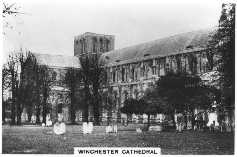 Winchester Cathedral, Hampshire, 1937. Artist: Unknown