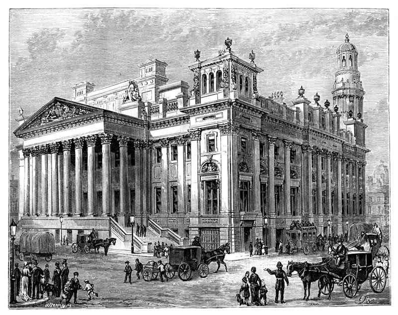 The Royal Exchange, Manchester. Artist: Unknown