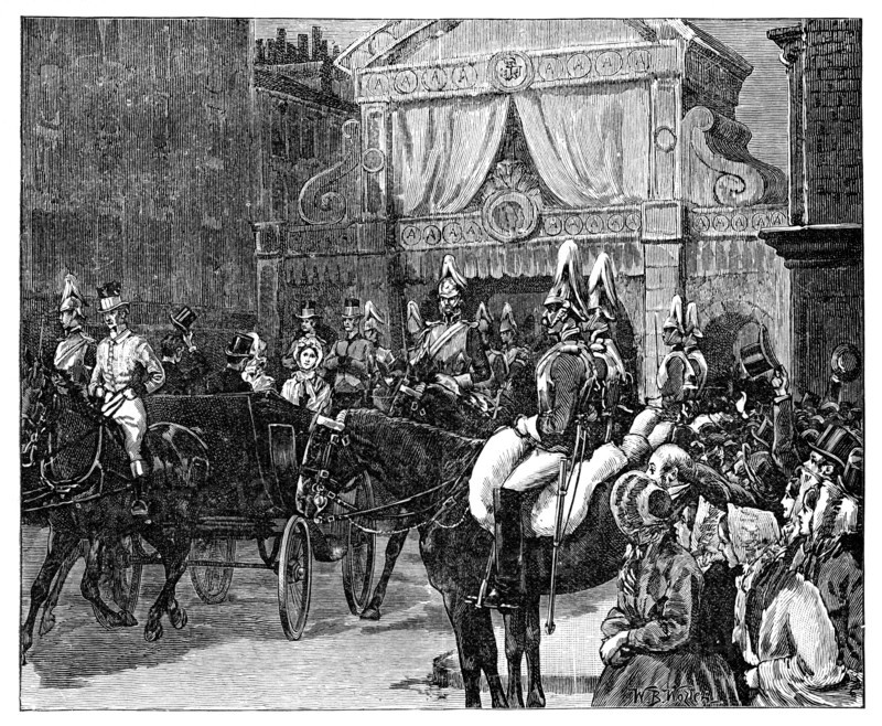 Entry of the Princess Alexandra into London, late 19th century. Artist: Unknown