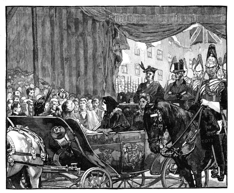 Queen Victoria opening Blackfriars Bridge, London, 1869. Artist: Unknown