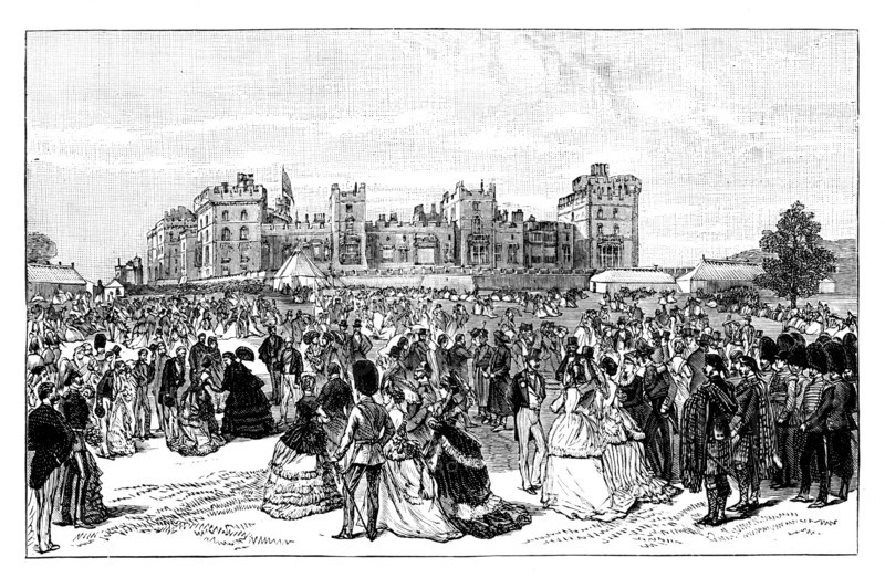 Garden party at Windsor Castle, 19th century. Artist: Unknown
