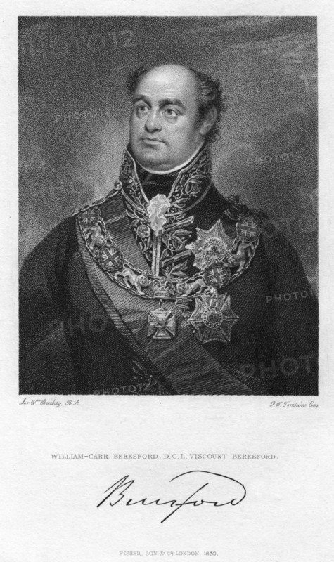 William Beresford, 1st Viscount Beresford, British soldier and politician, 1830.Artist: Peltro William Tomkins