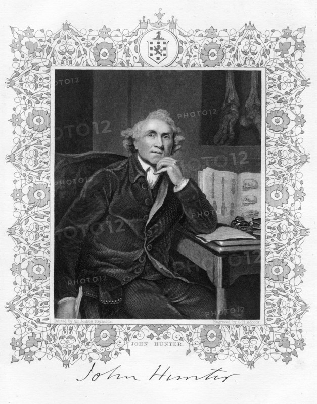 John Hunter (1728-1793), Scottish surgeon, 19th century.Artist: GH Adcock