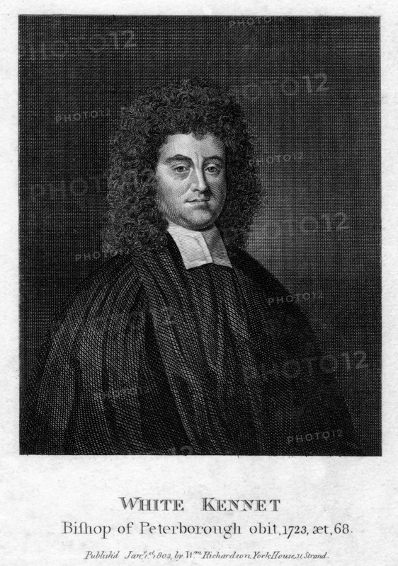 White Kennet (1660-1728), historian and Bishop of Peterborough, 1803. Artist: Unknown