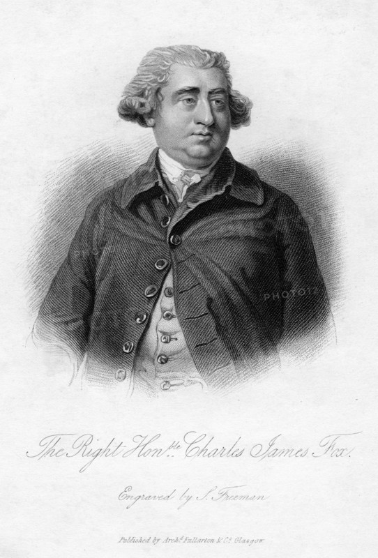 Charles James Fox (1749-1806), Whig statesman, 19th century.Artist: Samuel Freeman