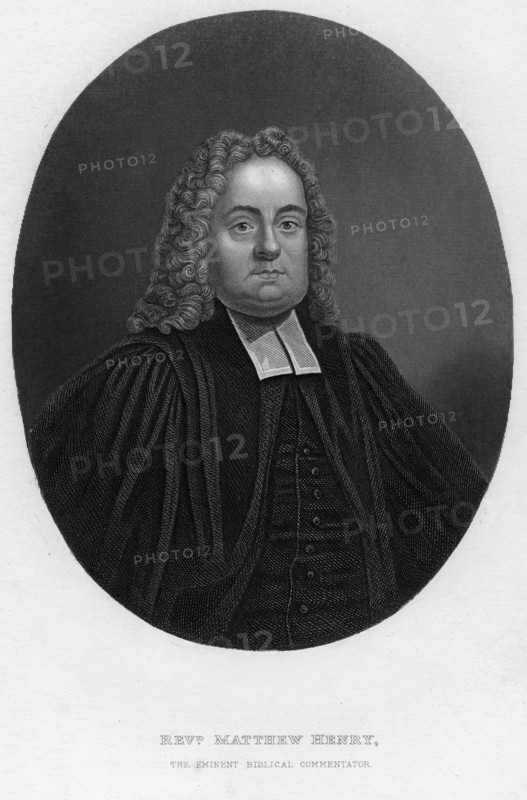 Matthew Henry (1662-1714), English biblical commentator and clergyman, 19th century.Artist: Samuel Freeman