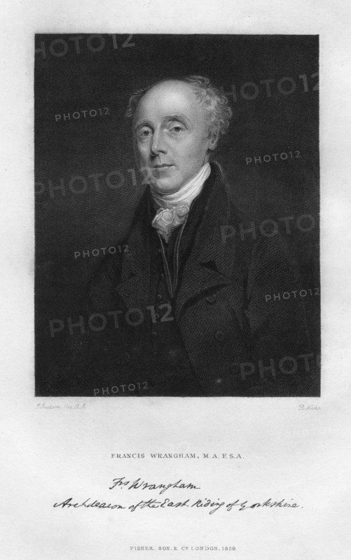 Francis Wrangham (1769-1842), British classical scholar, 1829.Artist: R Hicks