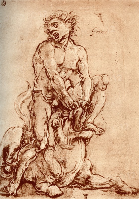 'Hercules Killing the Lion', 1913. Artist: Cosimo Tura